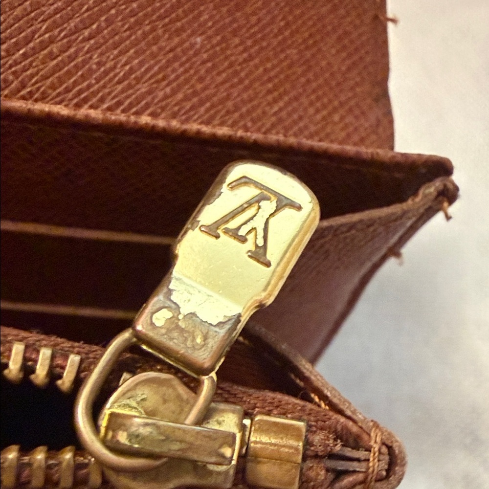 Louis Vuitton Sarah Long Brown Monogram Flap Snap Wallet Vintage - Picture 11 of 11